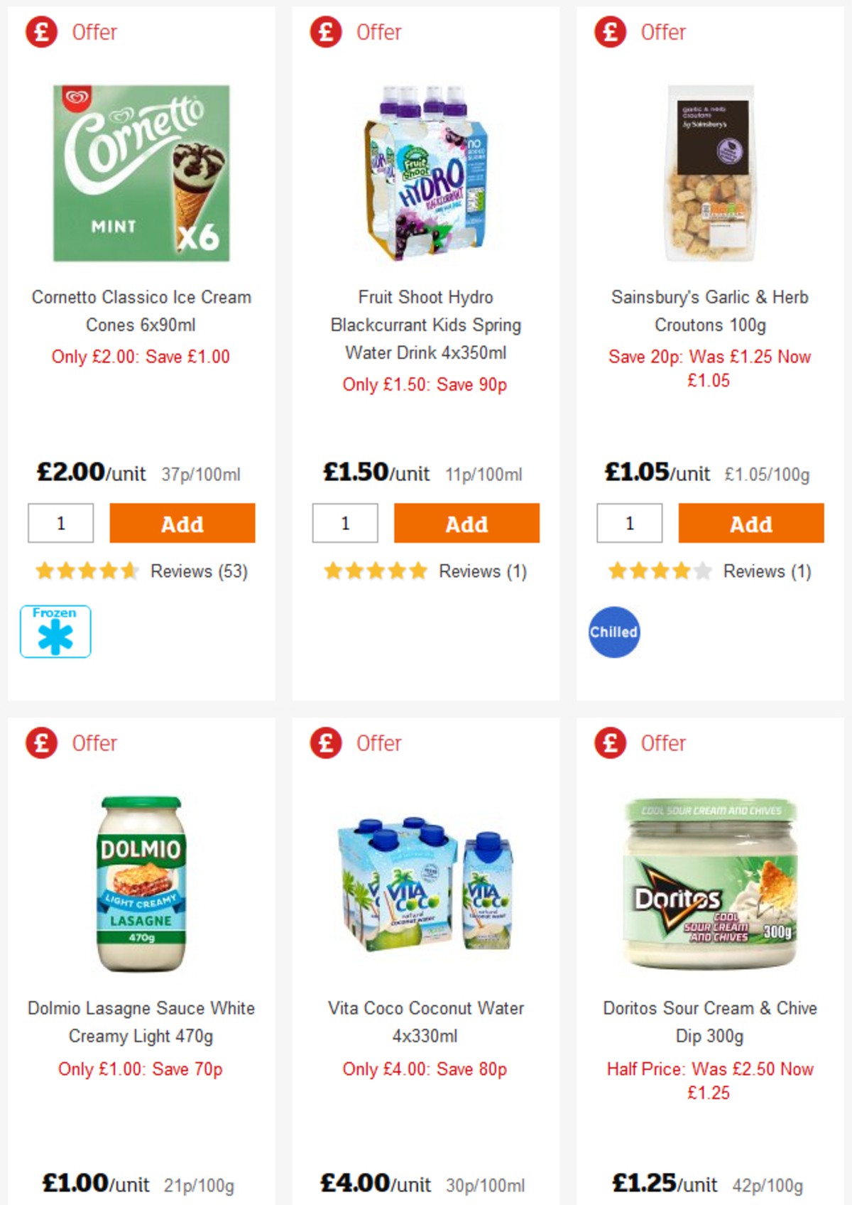 Sainsbury's Offers from 5 April