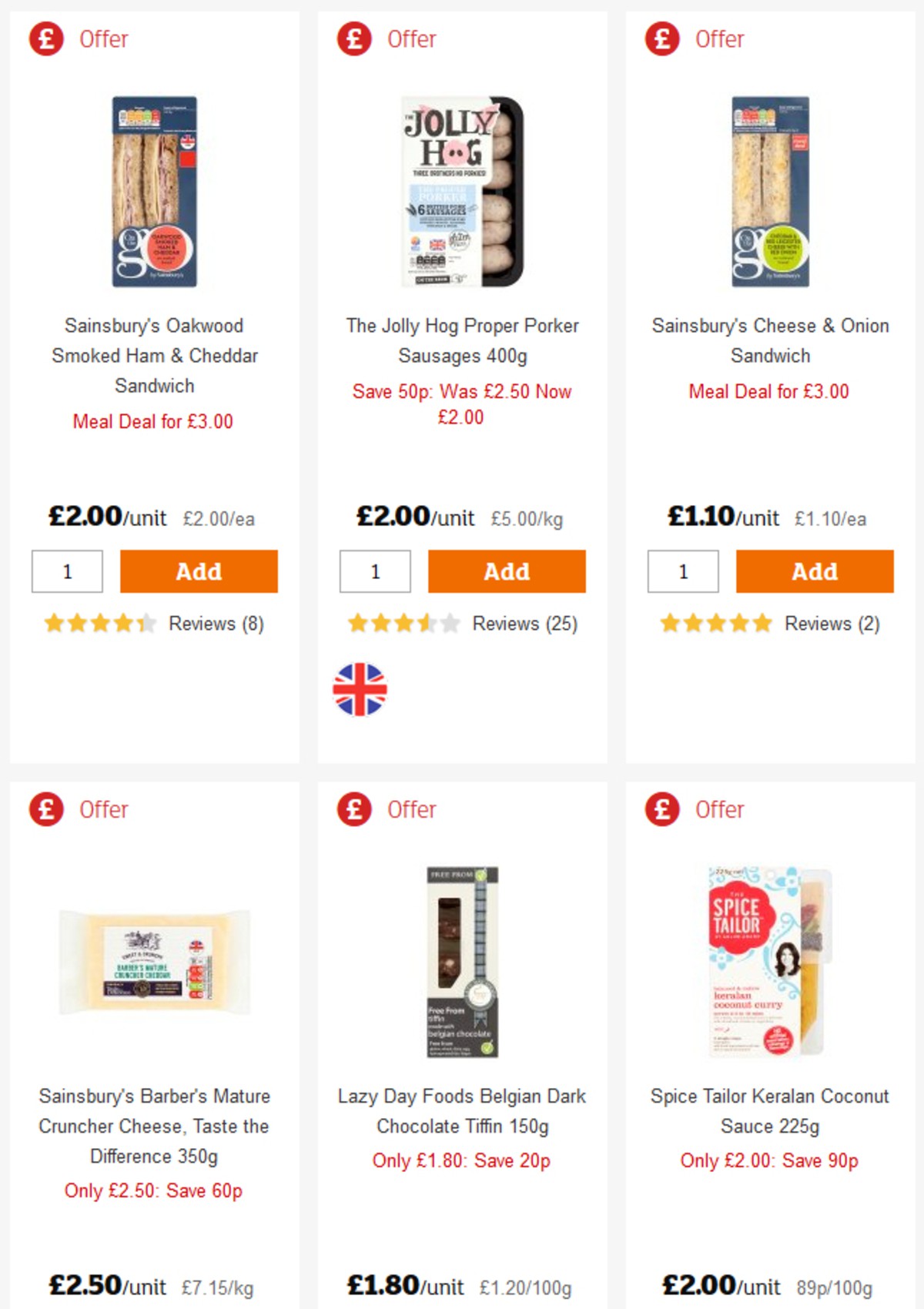 Sainsbury's Offers from 5 April