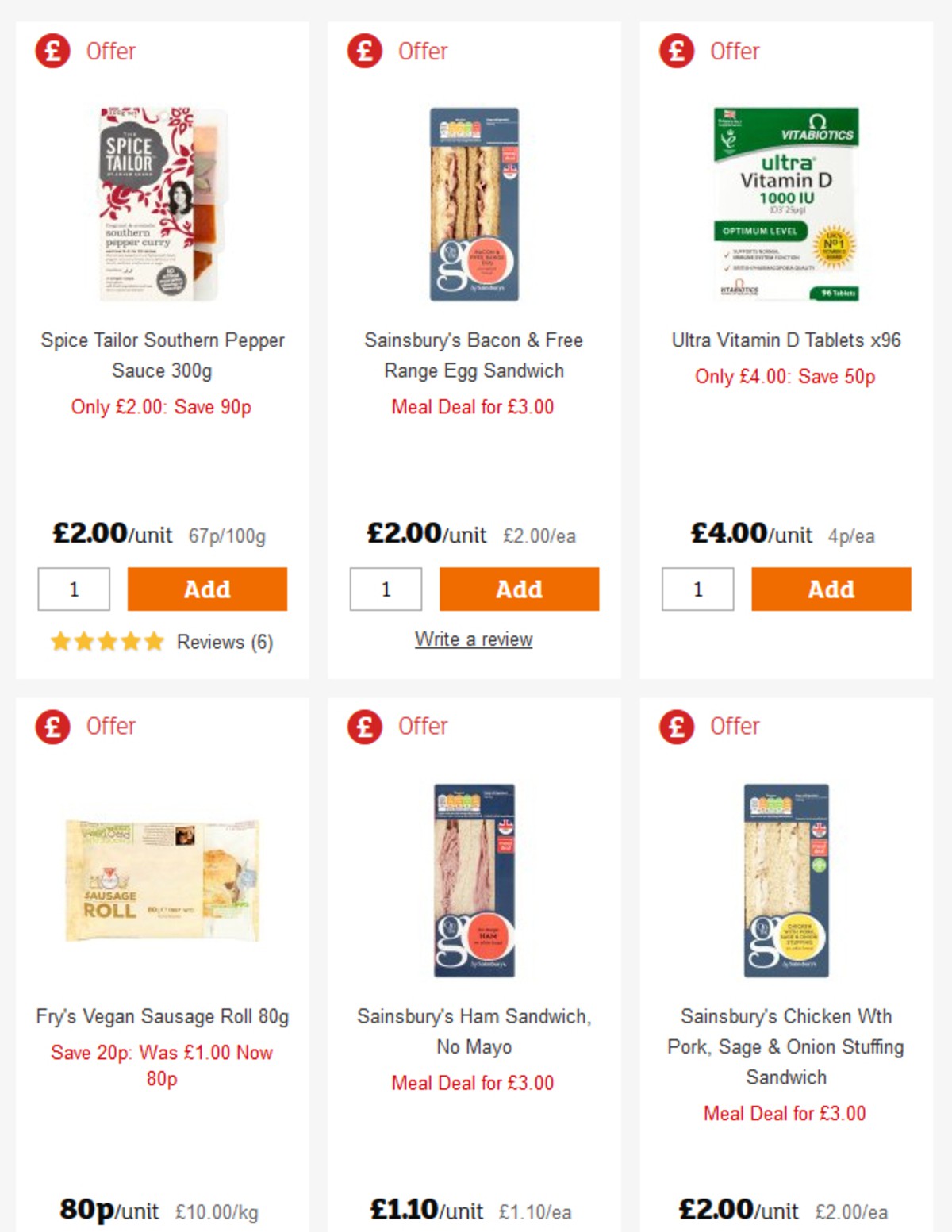 Sainsbury's Offers from 5 April