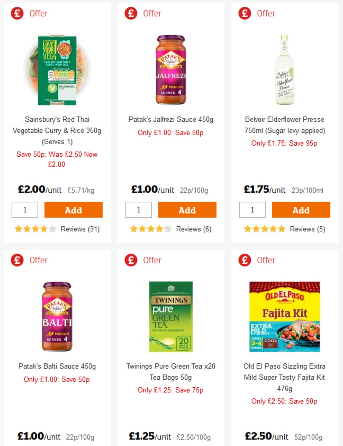 Sainsbury's Offers from 26 April