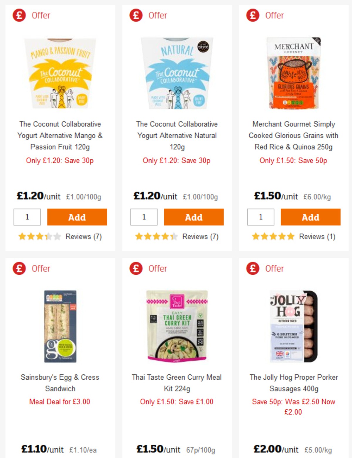 Sainsbury's Offers from 26 April