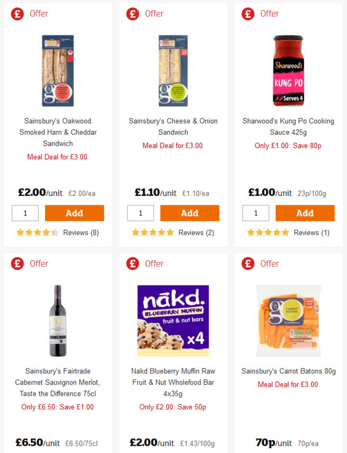 Sainsbury's Offers from 26 April