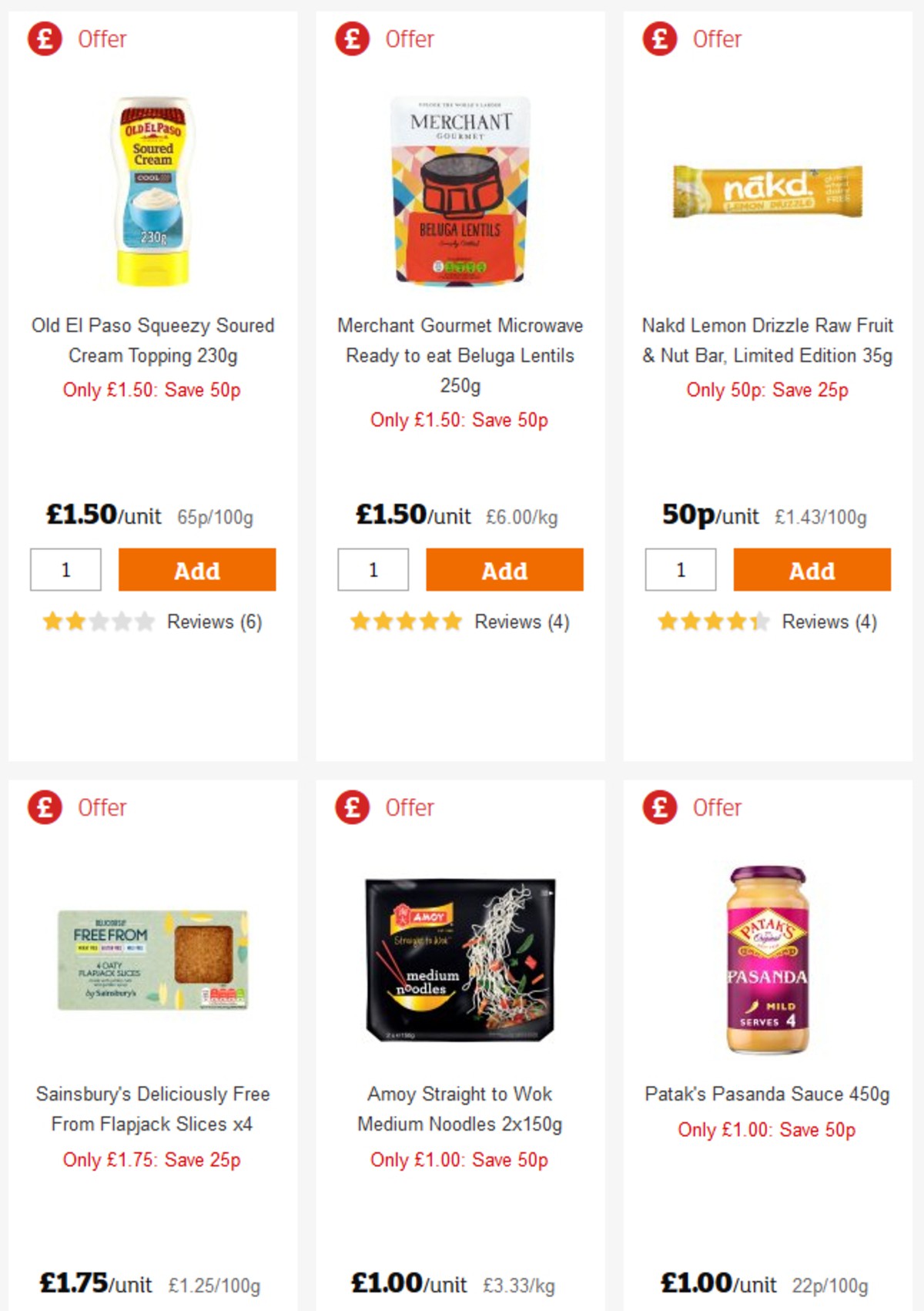 Sainsbury's Offers from 26 April