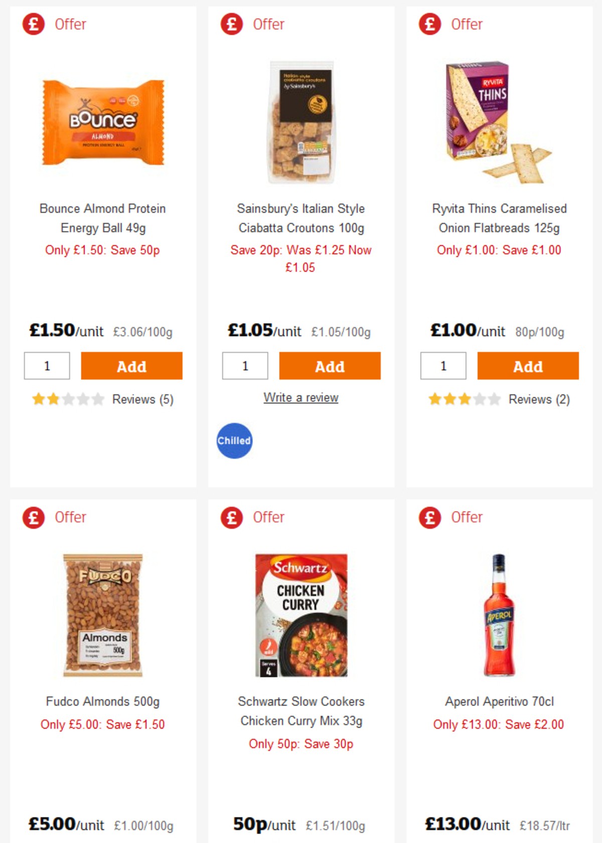 Sainsbury's Offers from 26 April