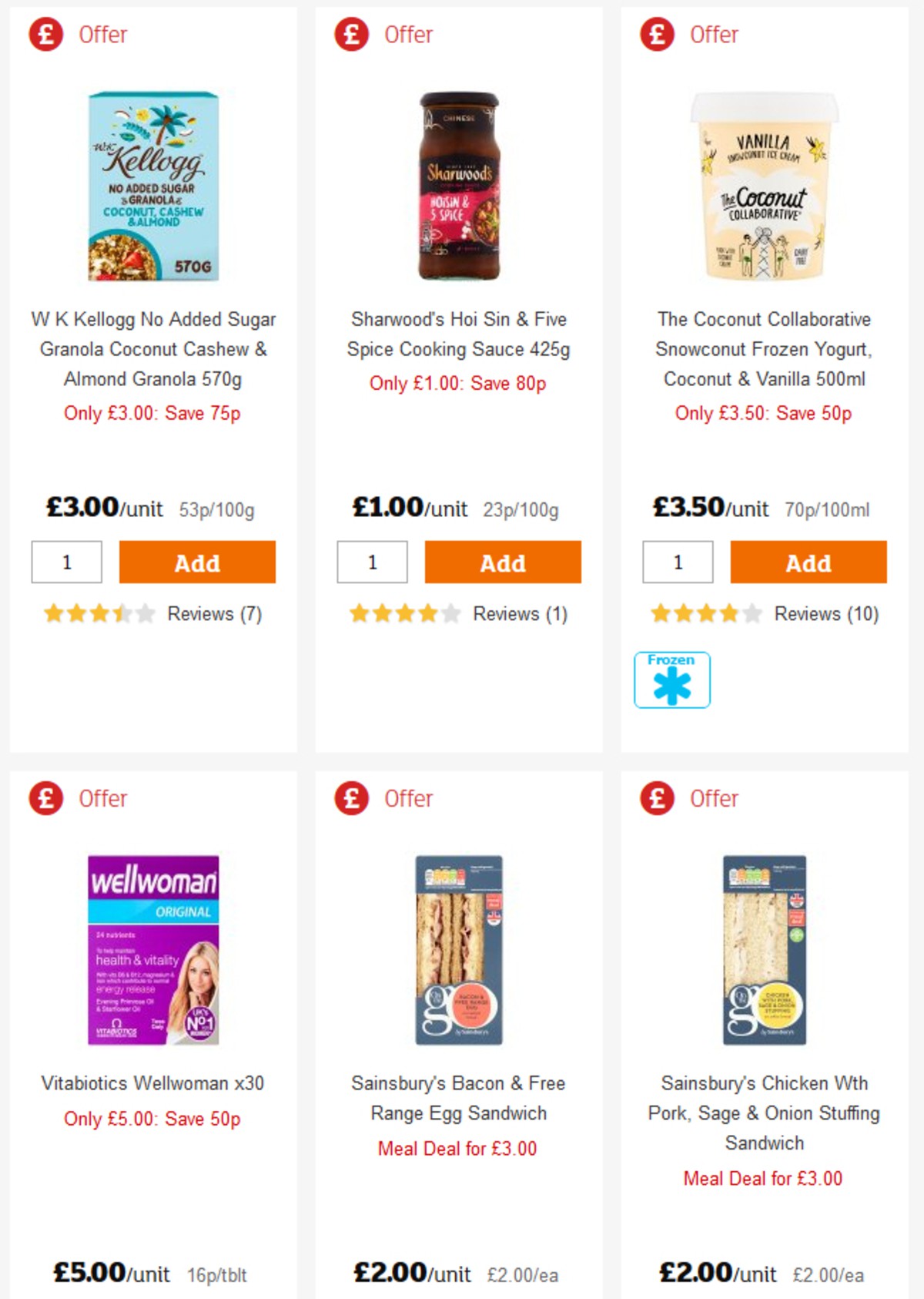 Sainsbury's Offers from 26 April