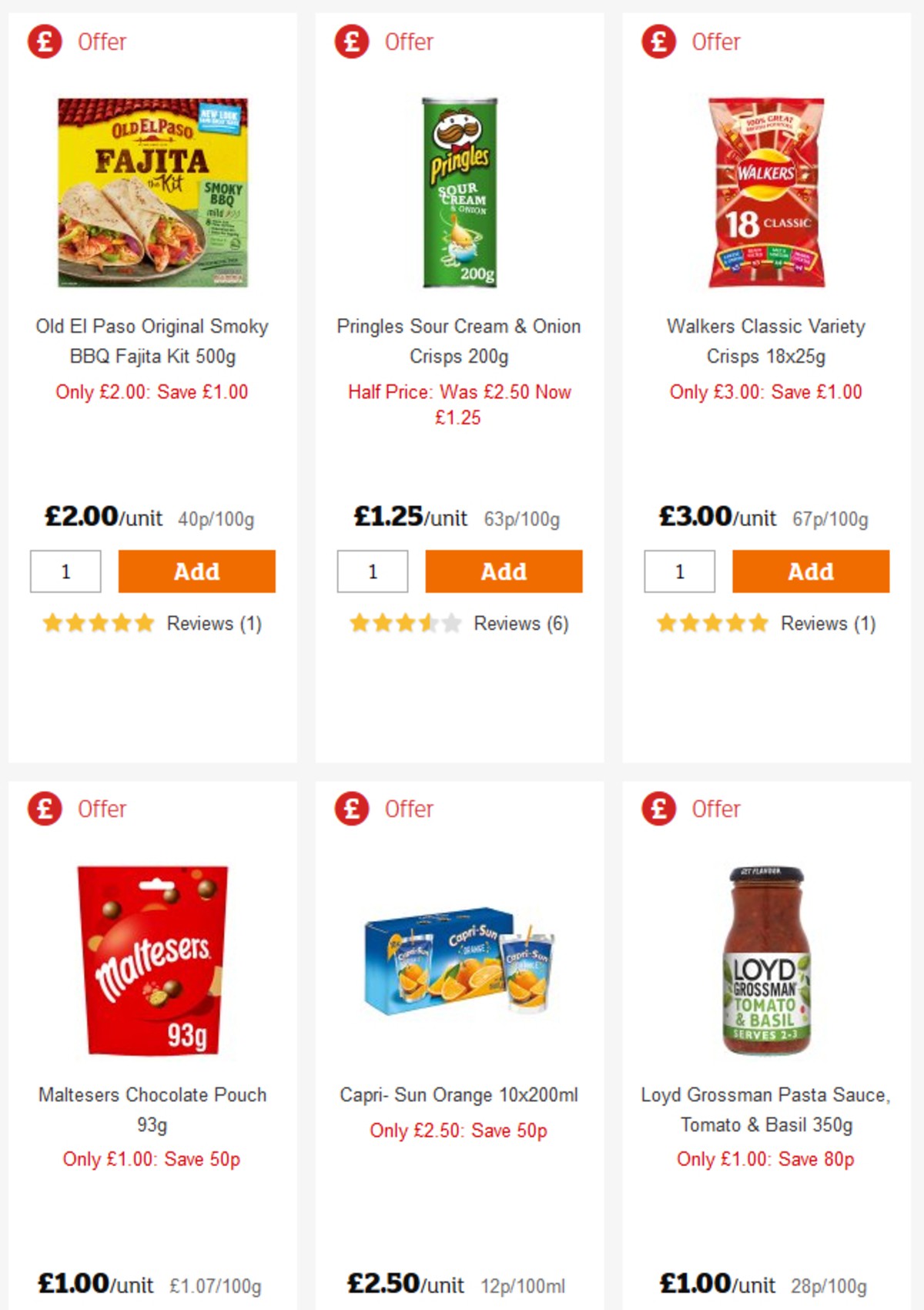 Sainsbury's Offers from 26 April