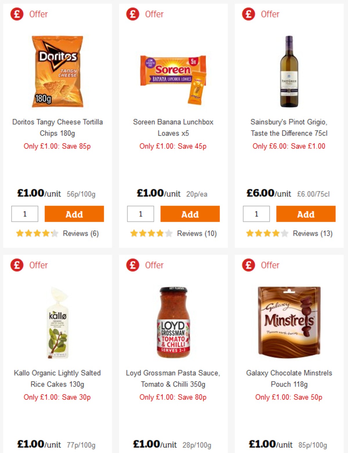 Sainsbury's Offers from 26 April