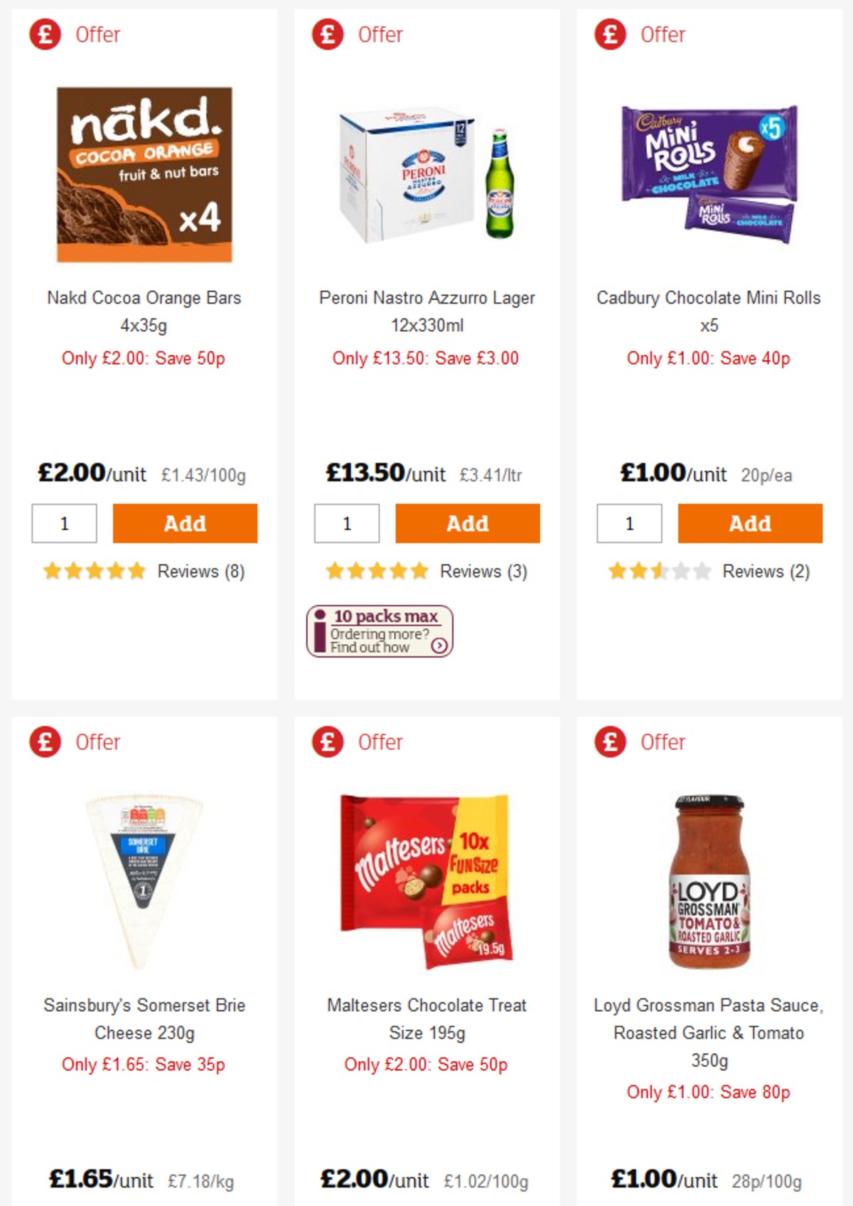 Sainsbury's Offers from 26 April