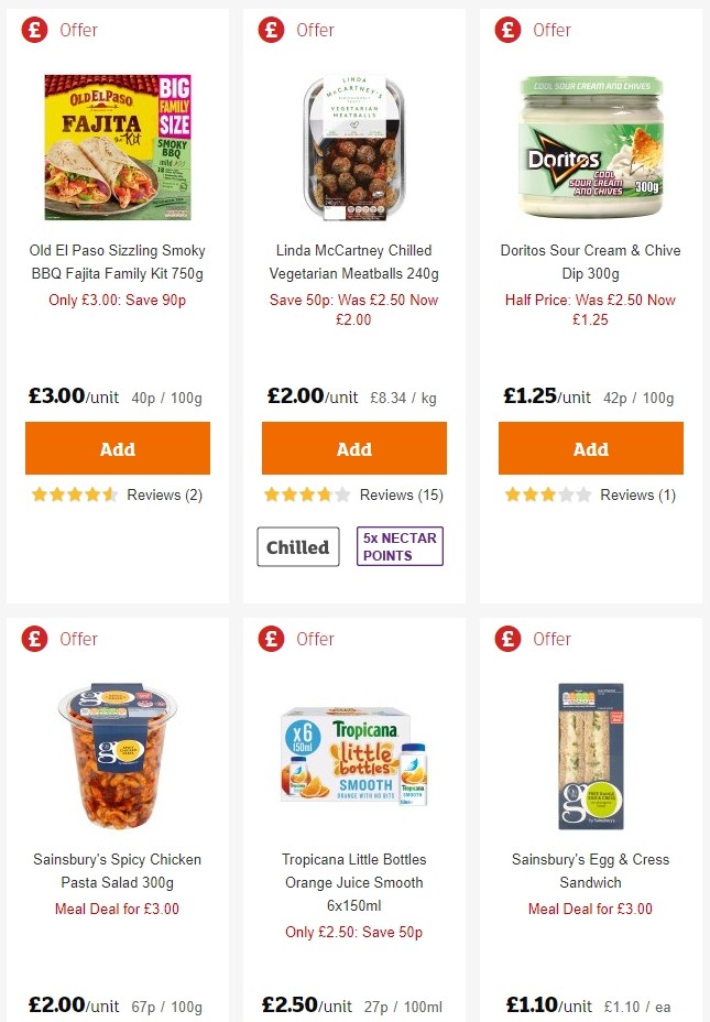 Sainsbury's Offers from 14 June