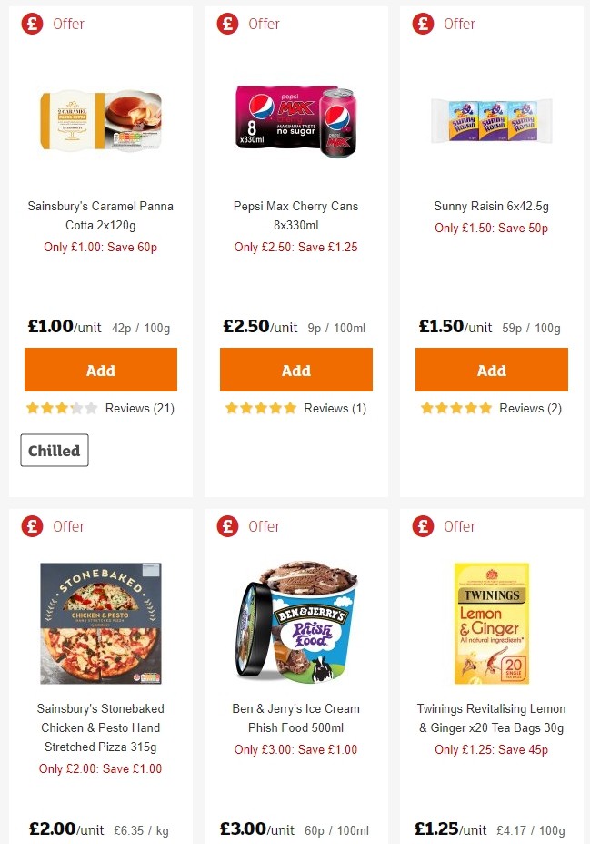 Sainsbury's Offers from 14 June