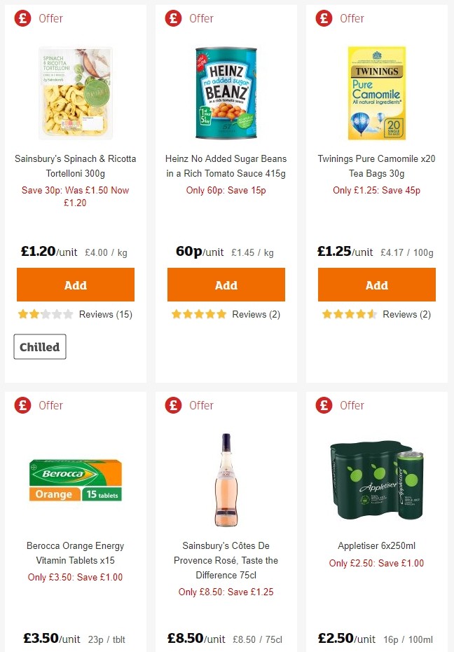 Sainsbury's Offers from 14 June