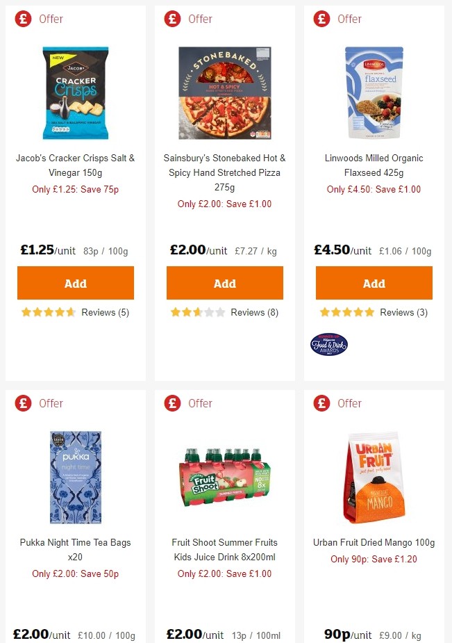 Sainsbury's Offers from 14 June