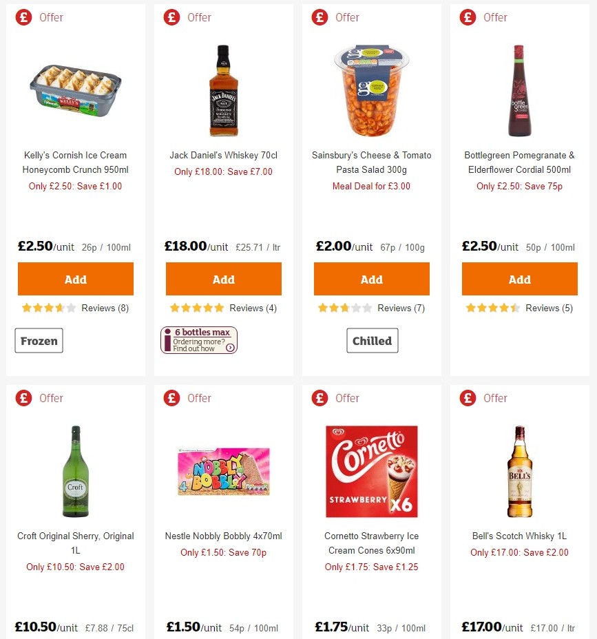 Sainsbury's Offers from 2 August