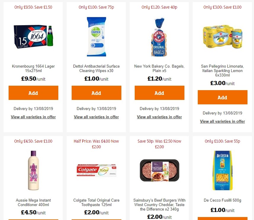 Sainsbury's Offers from 2 August