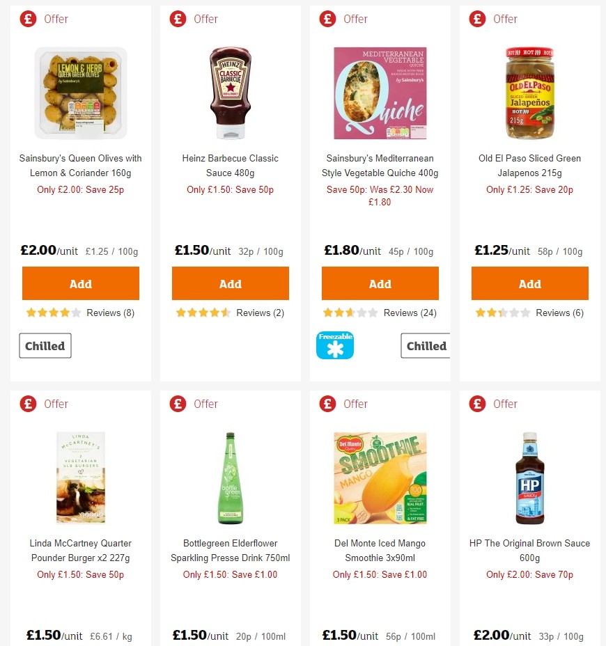 Sainsbury's Offers from 2 August