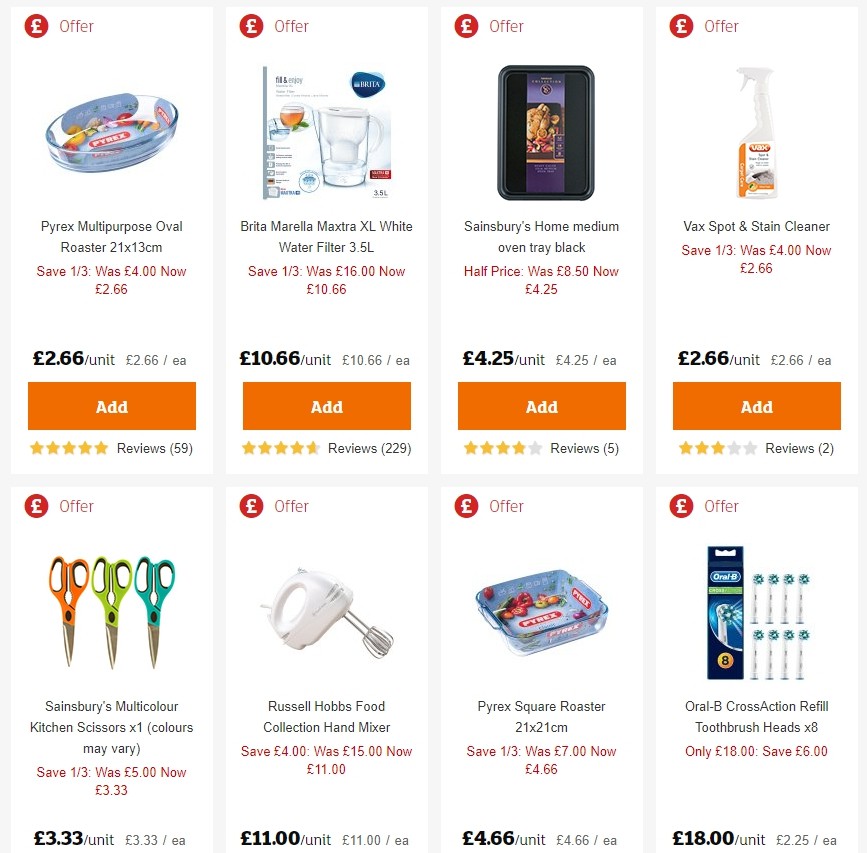 Sainsbury's Offers from 23 August