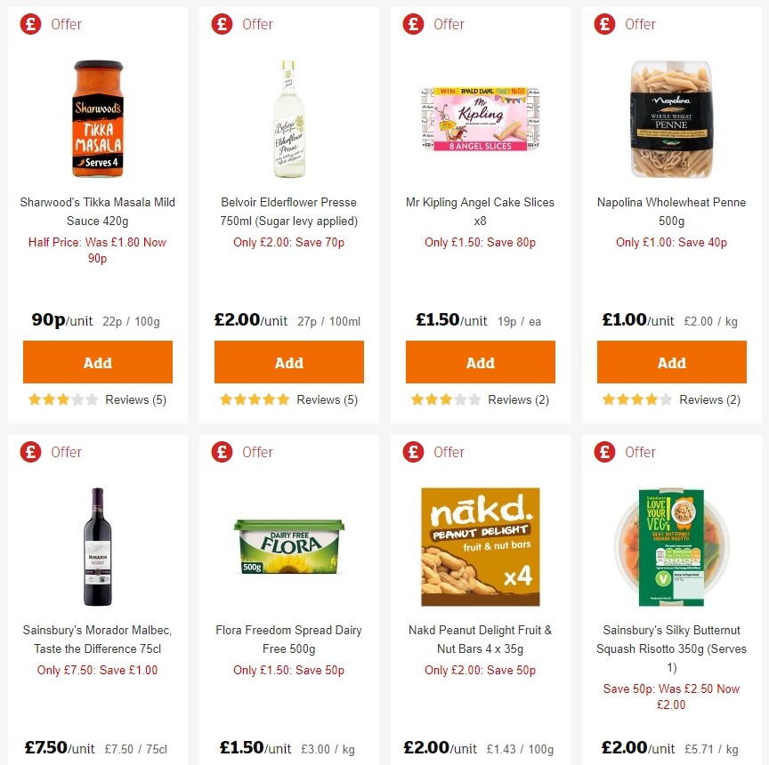 Sainsbury's Offers from 23 August