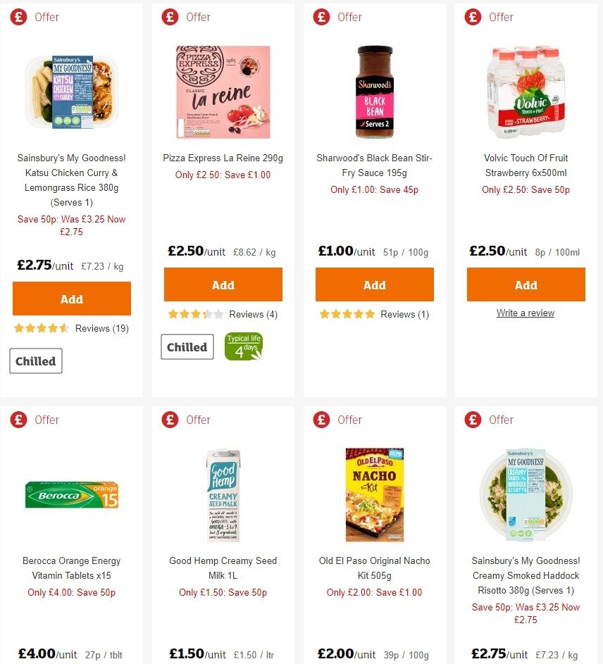 Sainsbury's Offers from 30 August