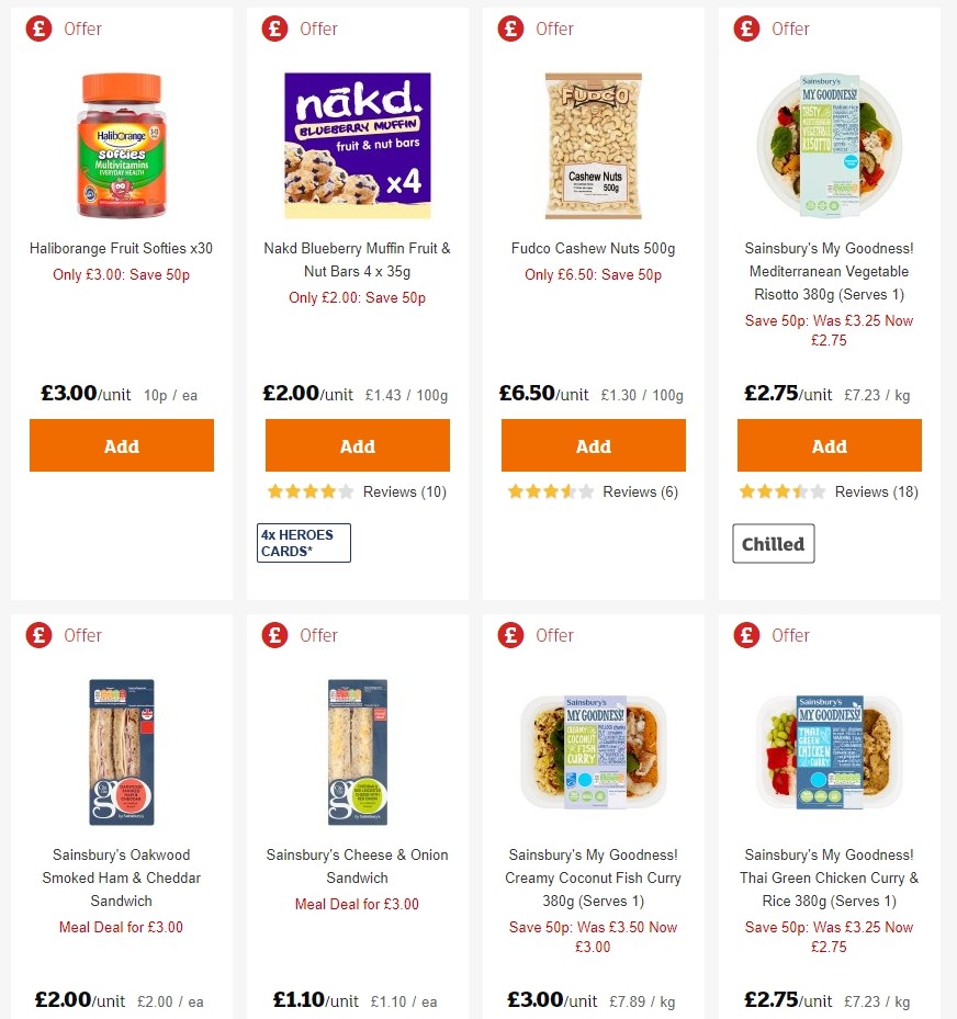 Sainsbury's Offers from 30 August