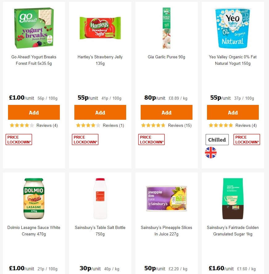 Sainsbury's Offers from 27 September