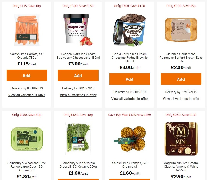 Sainsbury's Offers from 27 September