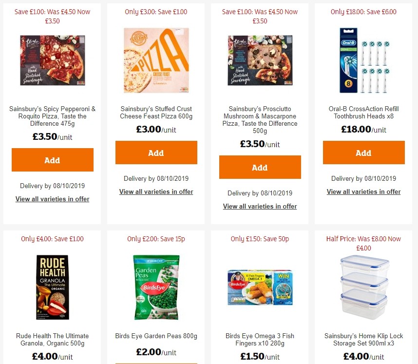 Sainsbury's Offers from 27 September