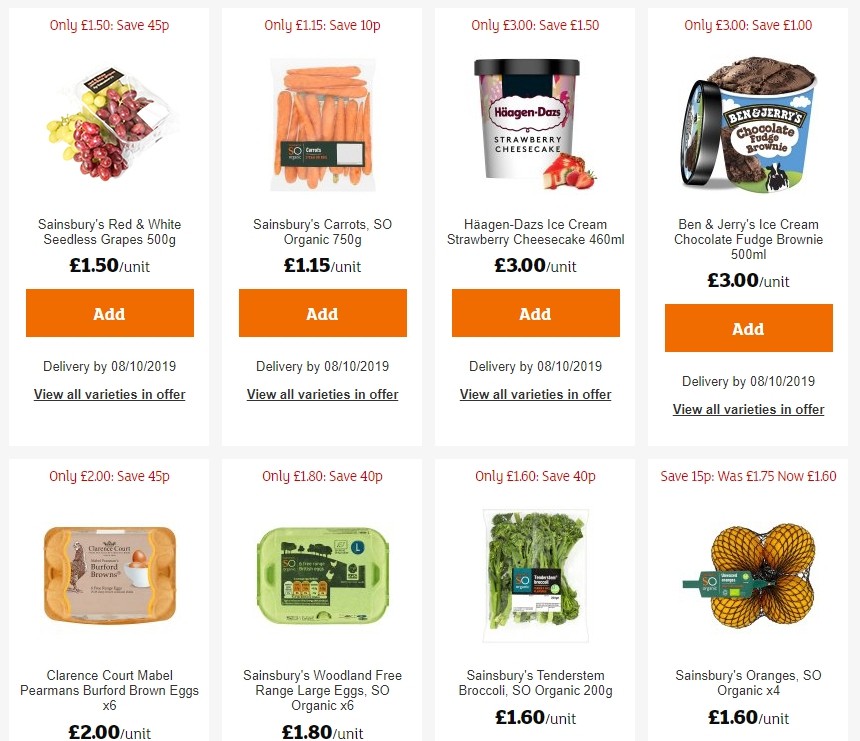 Sainsbury's Offers from 4 October