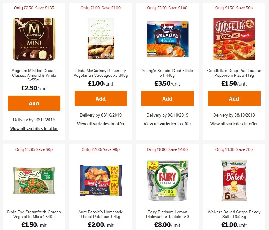 Sainsbury's Offers from 4 October