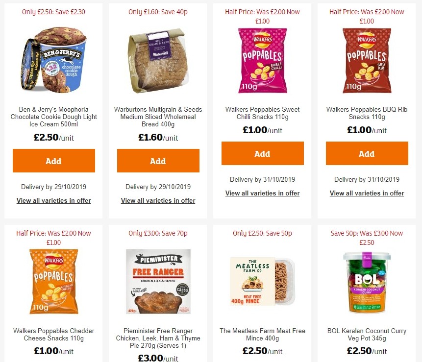 Sainsbury's Offers from 25 October