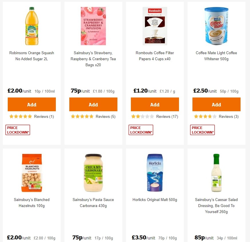 Sainsbury's Offers from 25 October