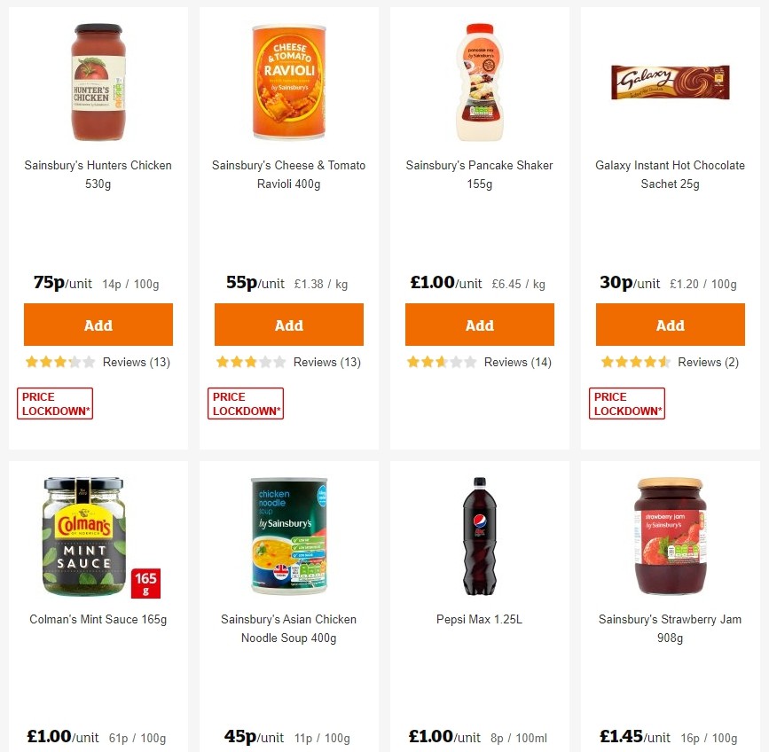 Sainsbury's Offers from 25 October