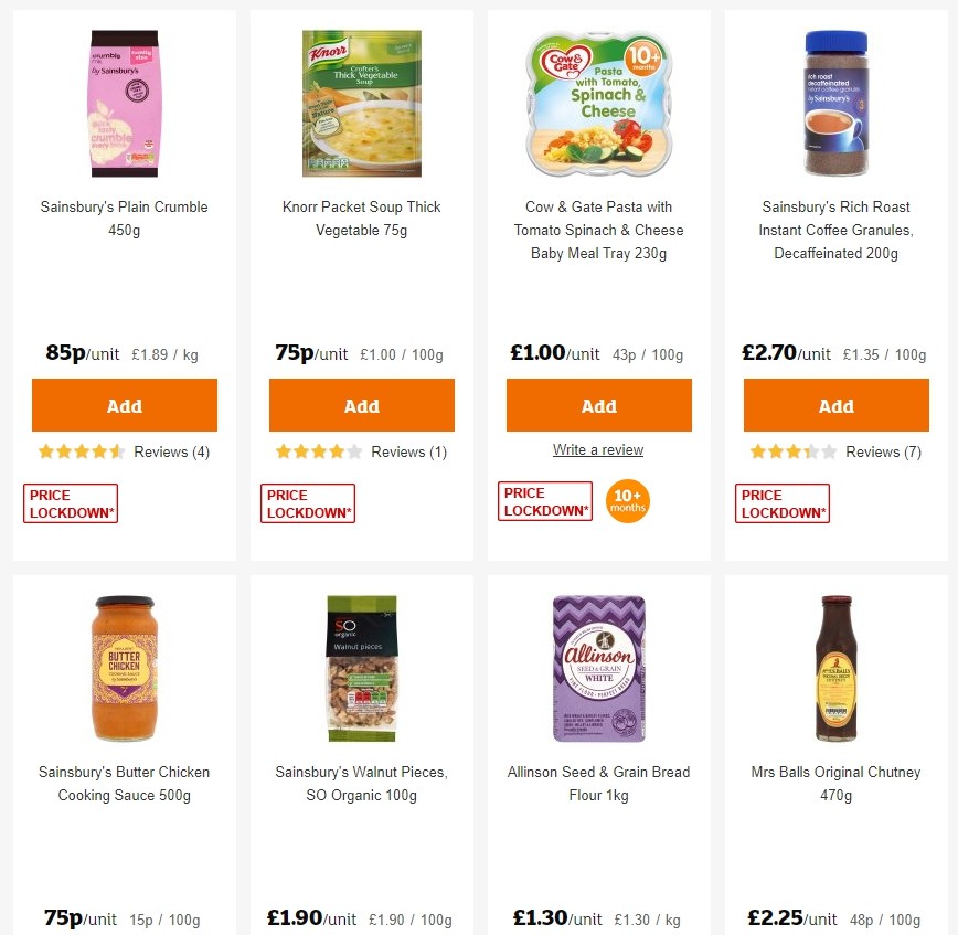 Sainsbury's Offers from 25 October