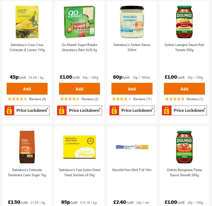 Sainsbury's Offers from 1 November