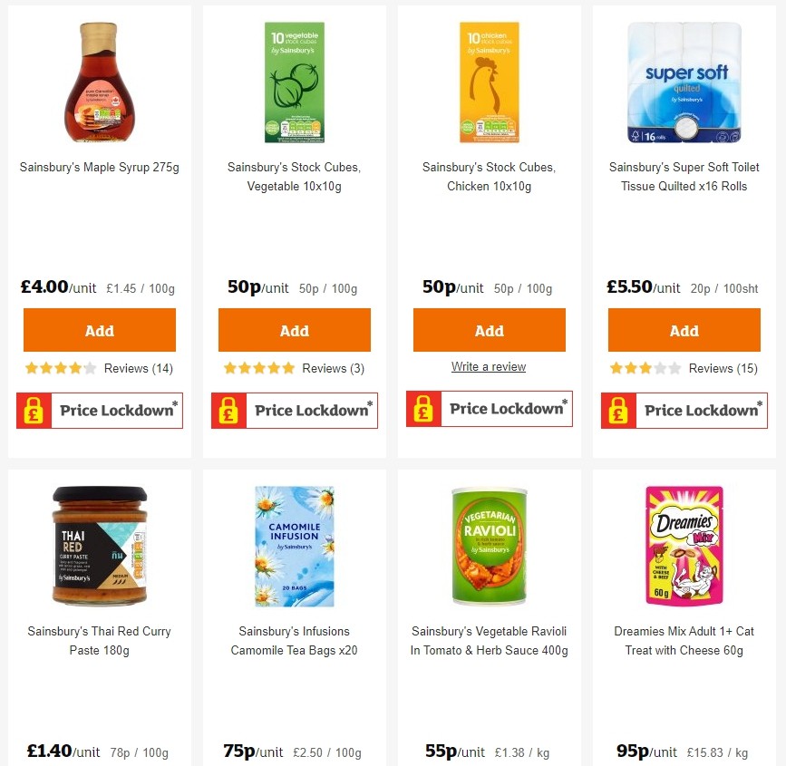 Sainsbury's Offers from 1 November