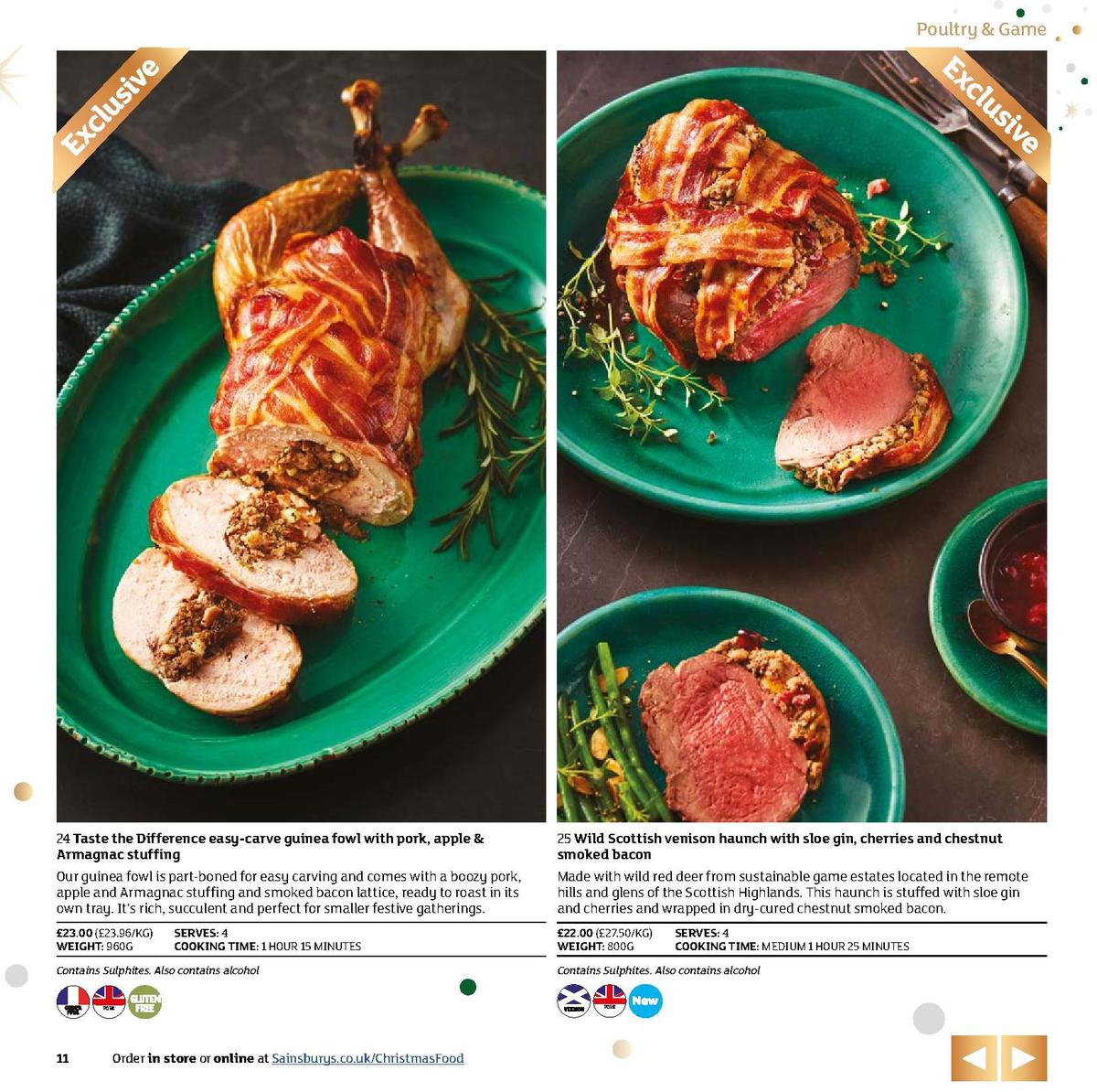 Sainsbury's Christmas Food Brochure Offers from 5 November