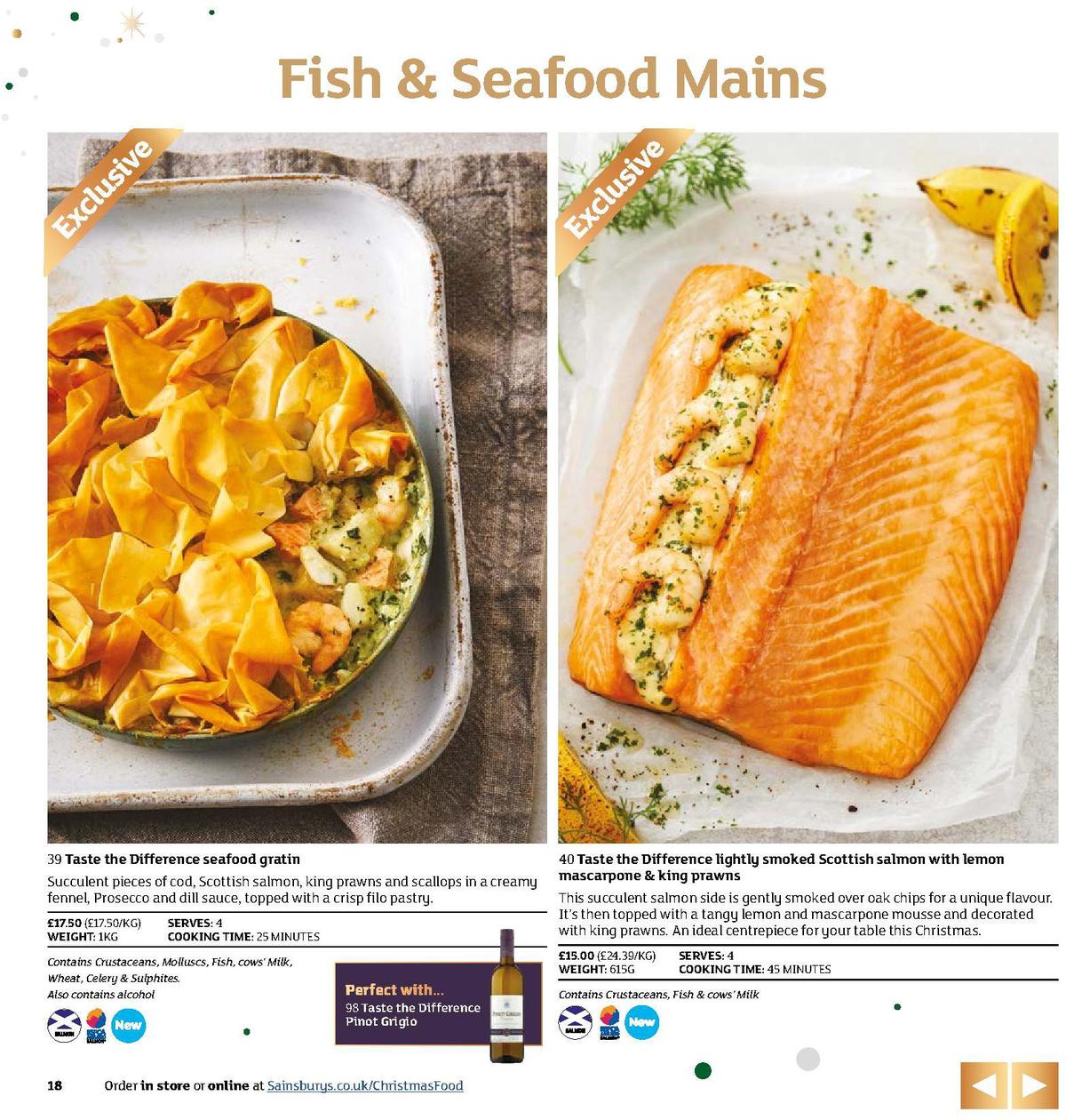 Sainsbury's Christmas Food Brochure Offers from 5 November