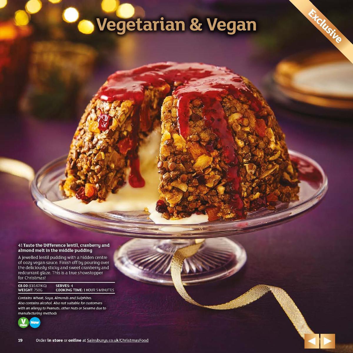 Sainsbury's Christmas Food Brochure Offers from 5 November