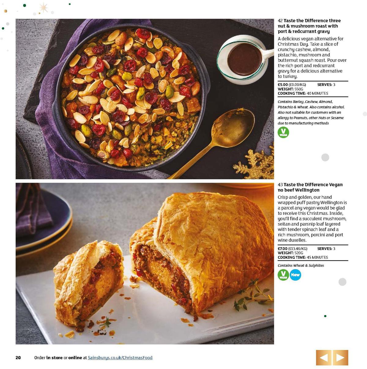 Sainsbury's Christmas Food Brochure Offers from 5 November