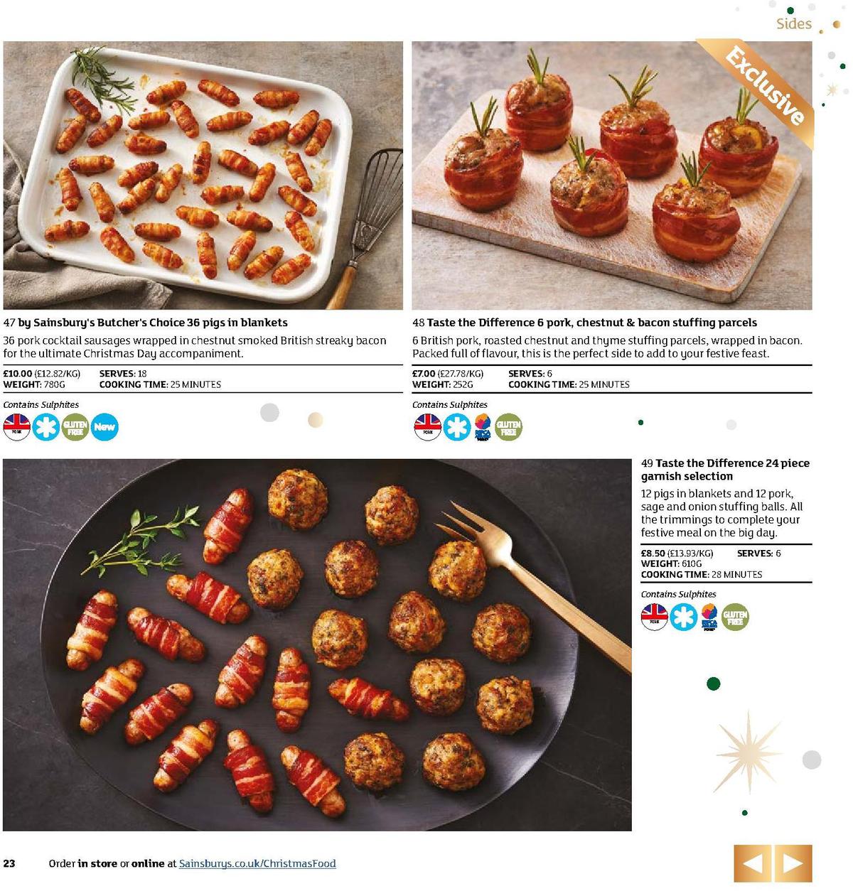 Sainsbury's Christmas Food Brochure Offers from 5 November