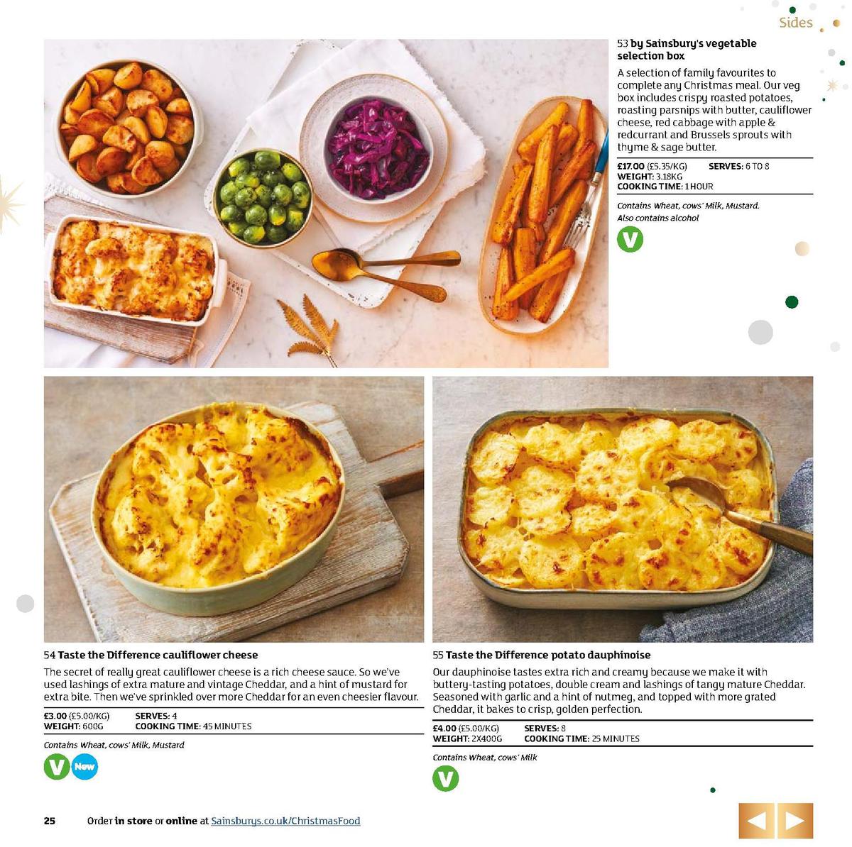 Sainsbury's Christmas Food Brochure Offers from 5 November