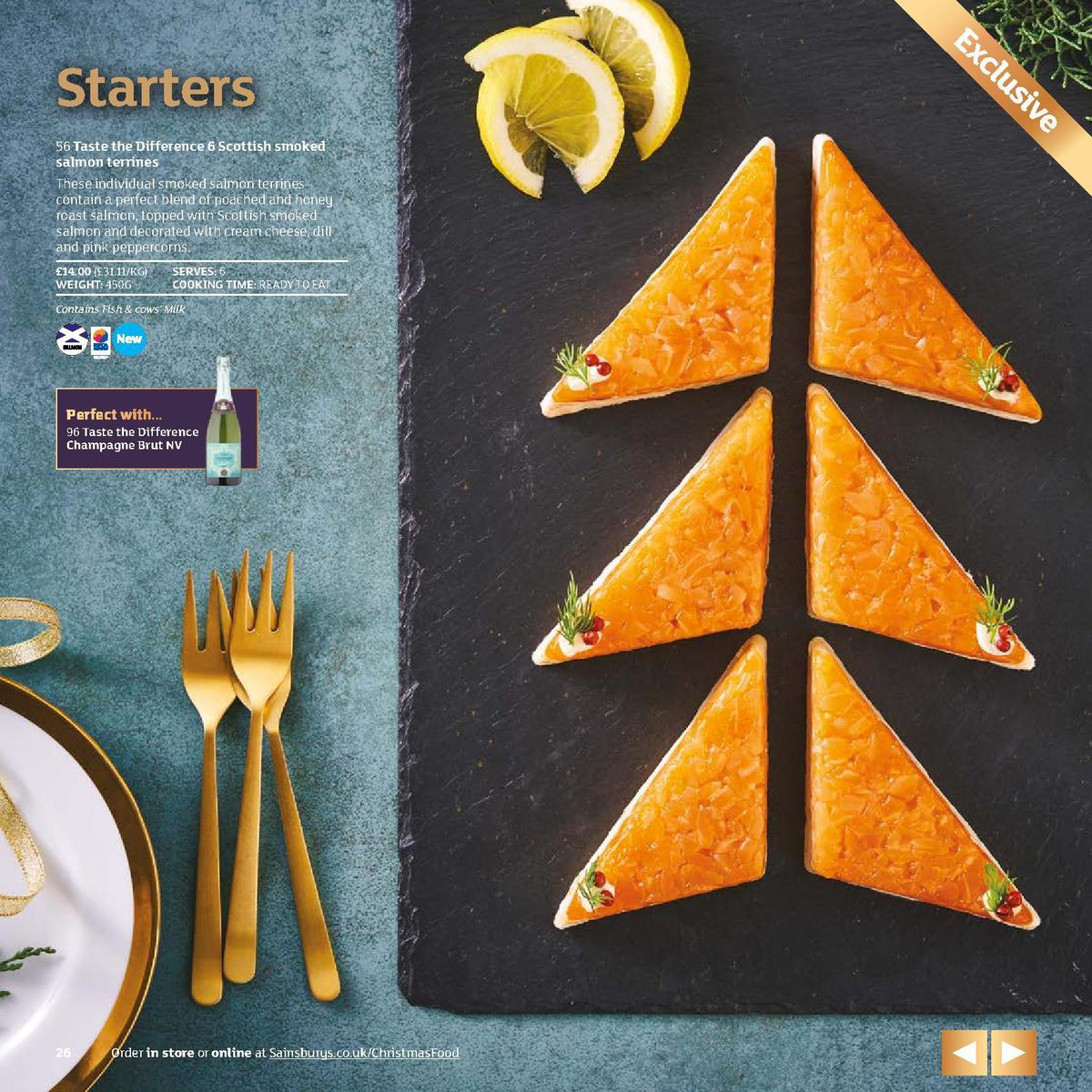 Sainsbury's Christmas Food Brochure Offers from 5 November