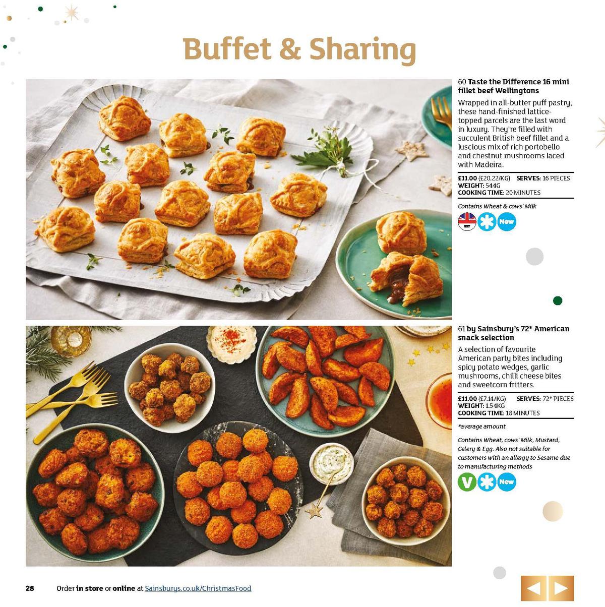 Sainsbury's Christmas Food Brochure Offers from 5 November