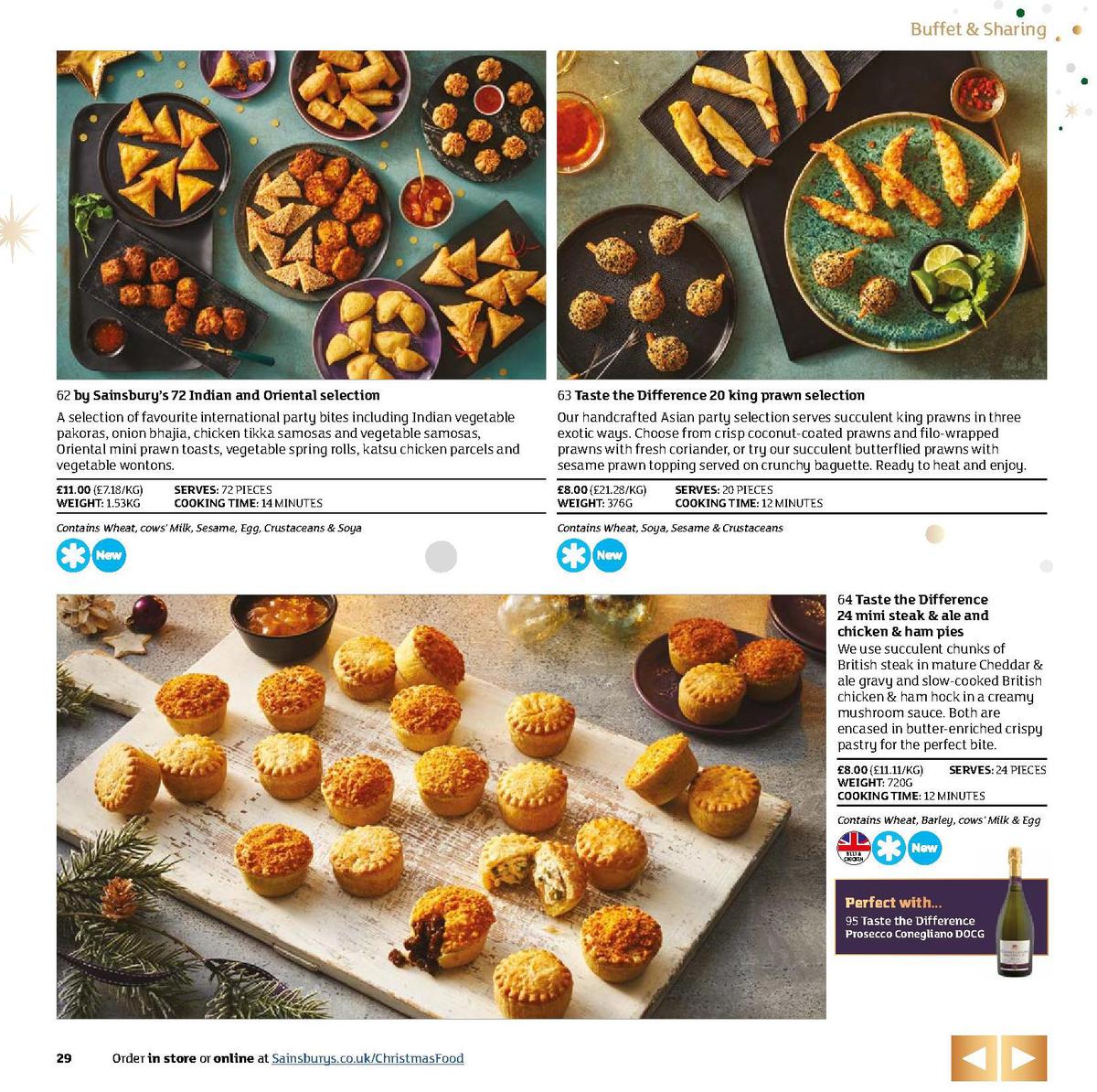 Sainsbury's Christmas Food Brochure Offers from 5 November