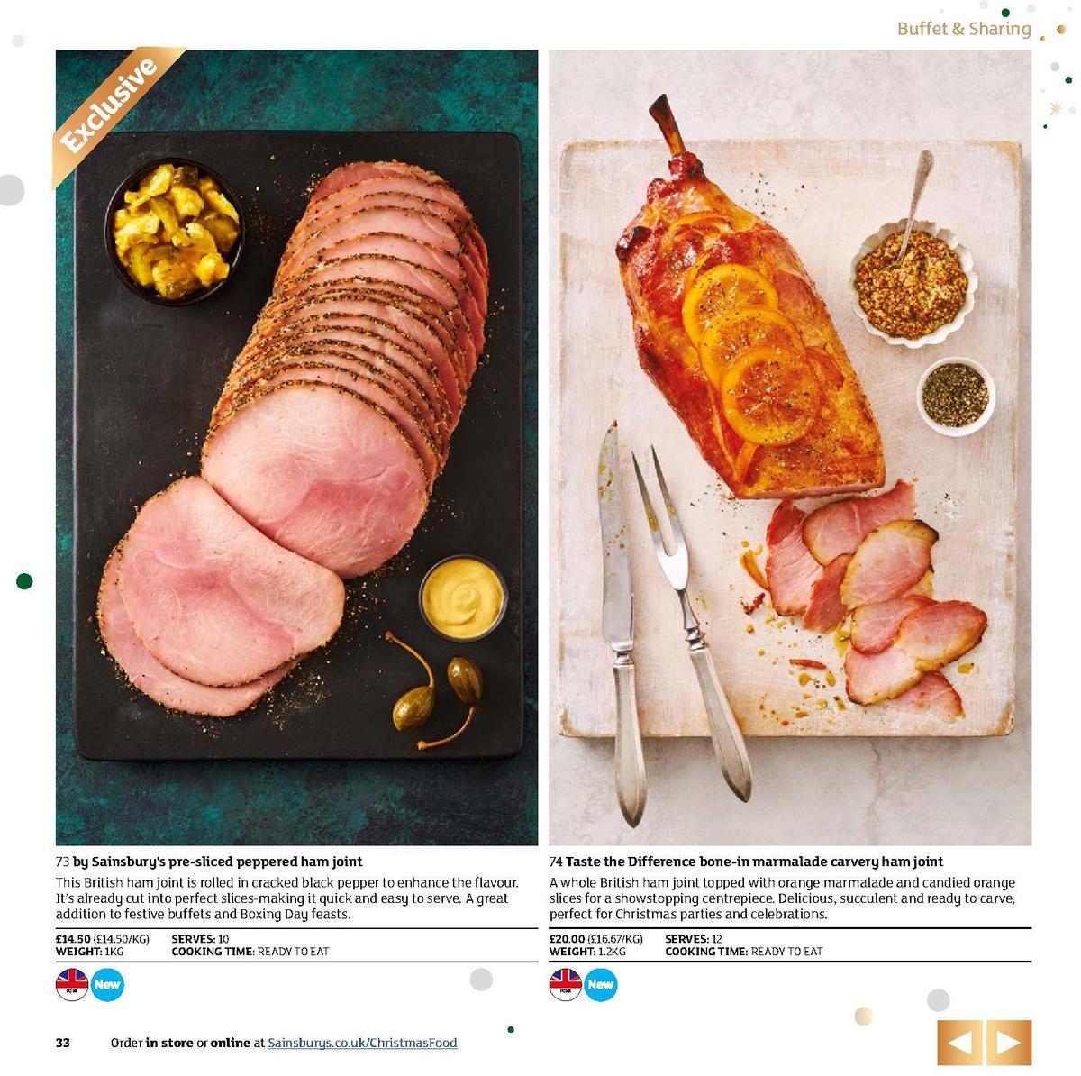 Sainsbury's Christmas Food Brochure Offers from 5 November