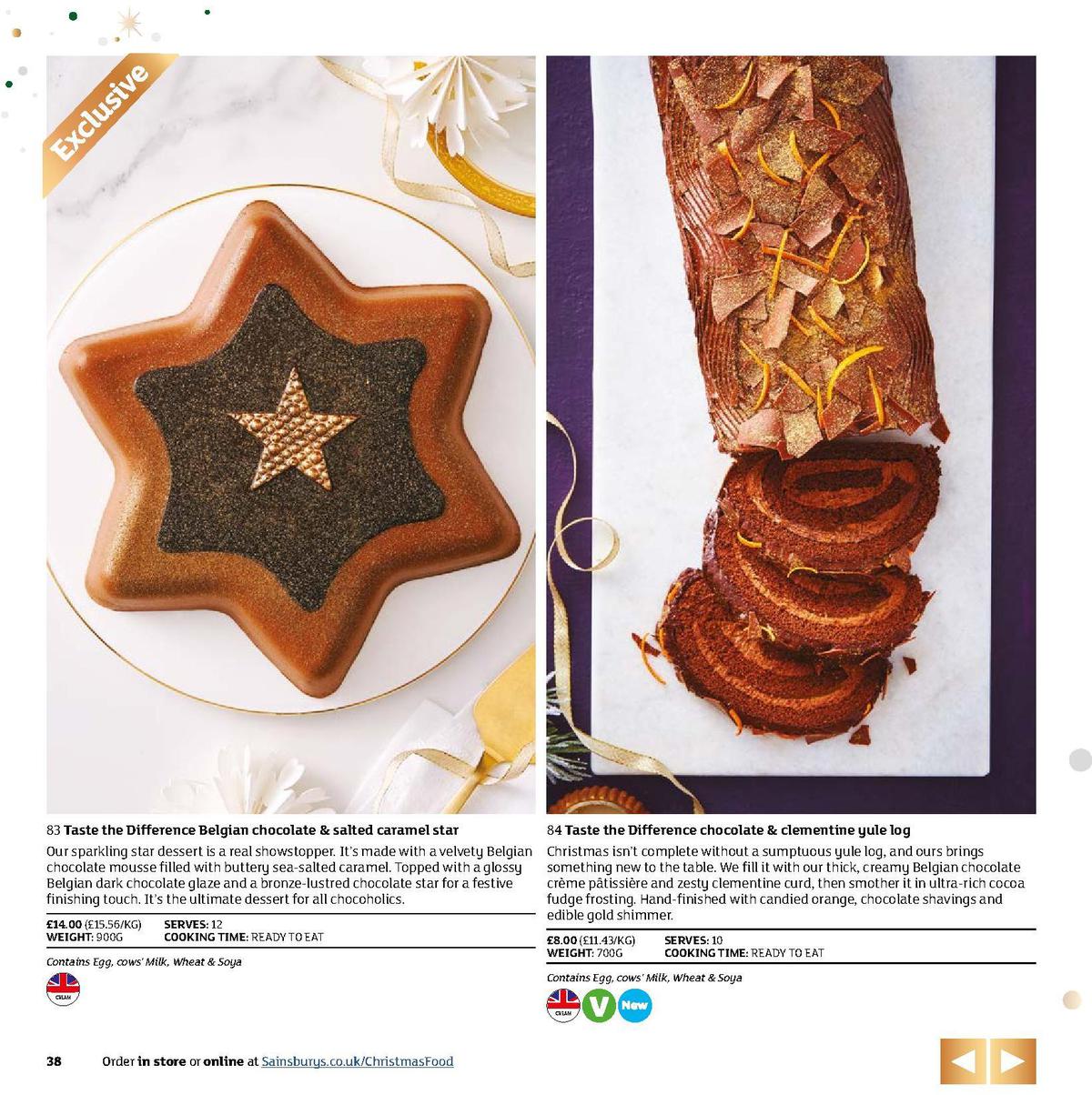 Sainsbury's Christmas Food Brochure Offers from 5 November