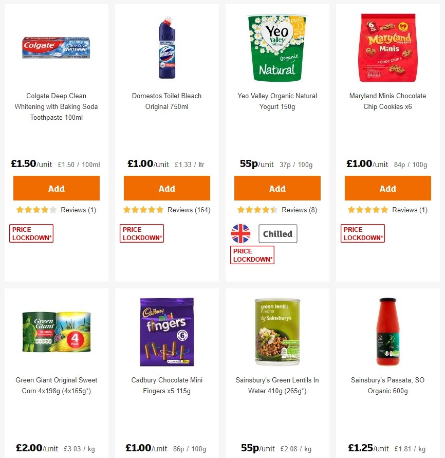 Sainsbury's Offers from 8 November