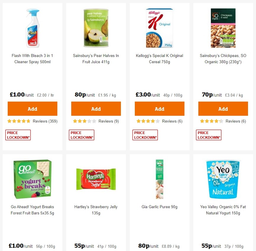 Sainsbury's Offers from 8 November