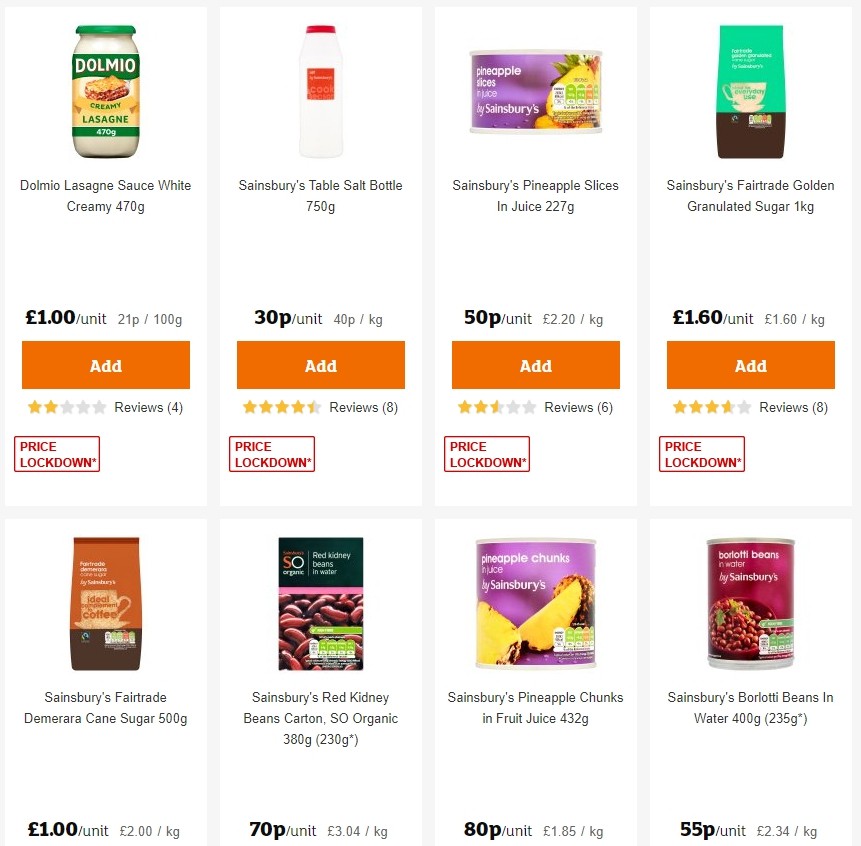 Sainsbury's Offers from 8 November