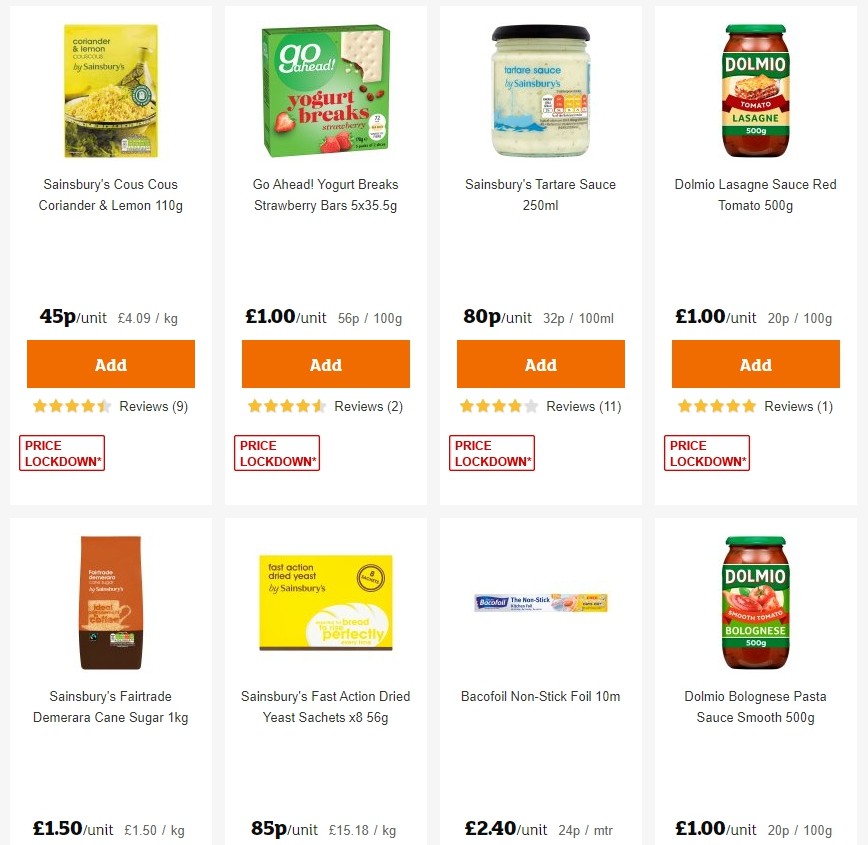 Sainsbury's Offers from 8 November