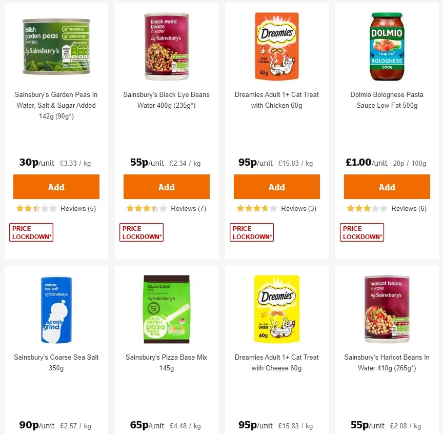 Sainsbury's Offers from 8 November